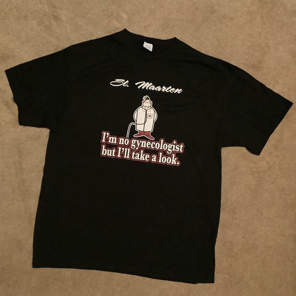 3/$20. I’m No Gynecologist Black T-shirt